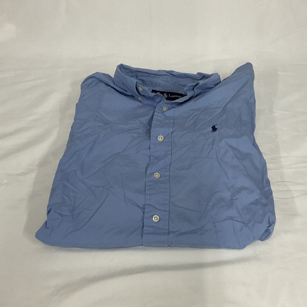 EUC Mens Ralph Lauren Light Blue Shirt